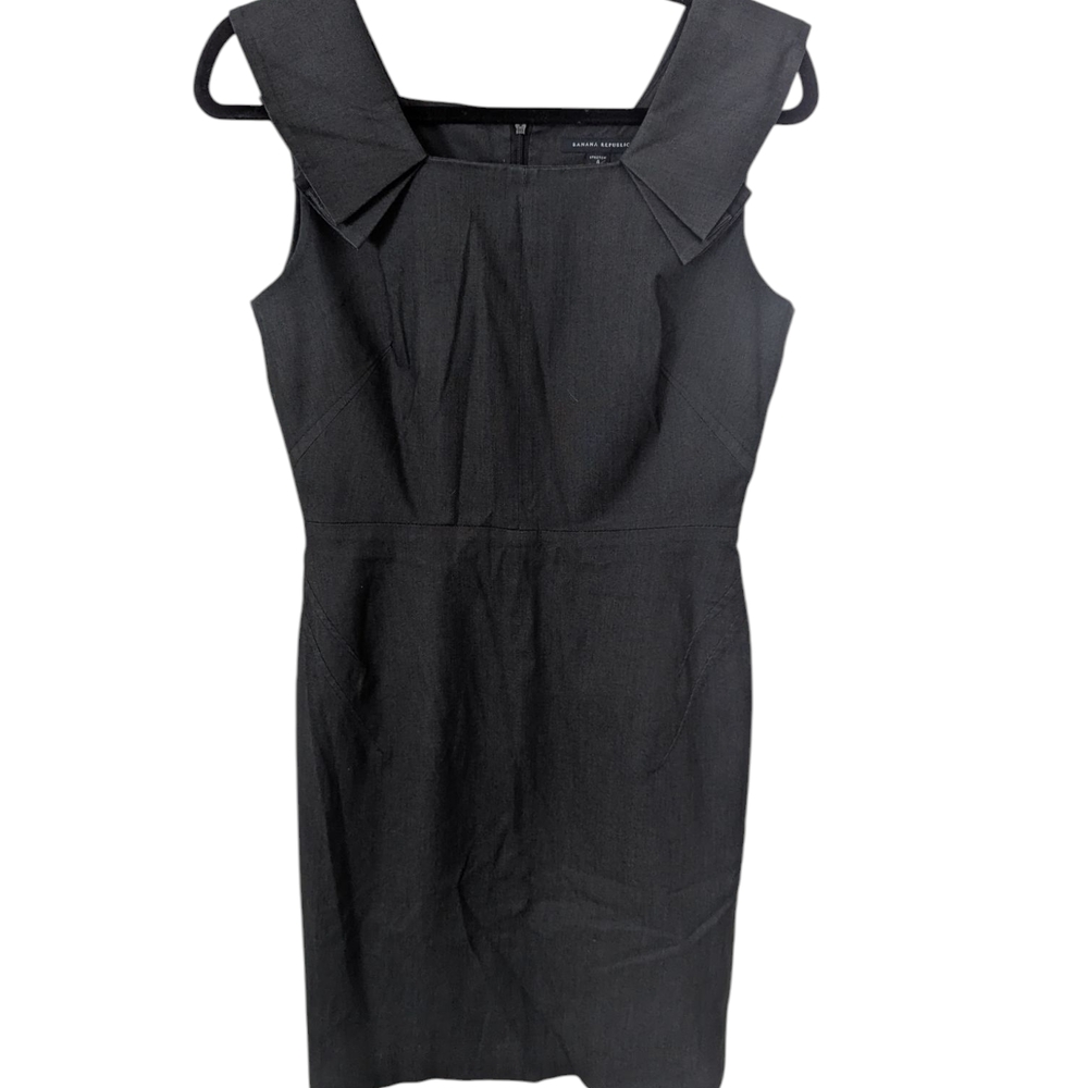 Banana Republic Charcoal Sleeveless Sheath Dress Sz.4